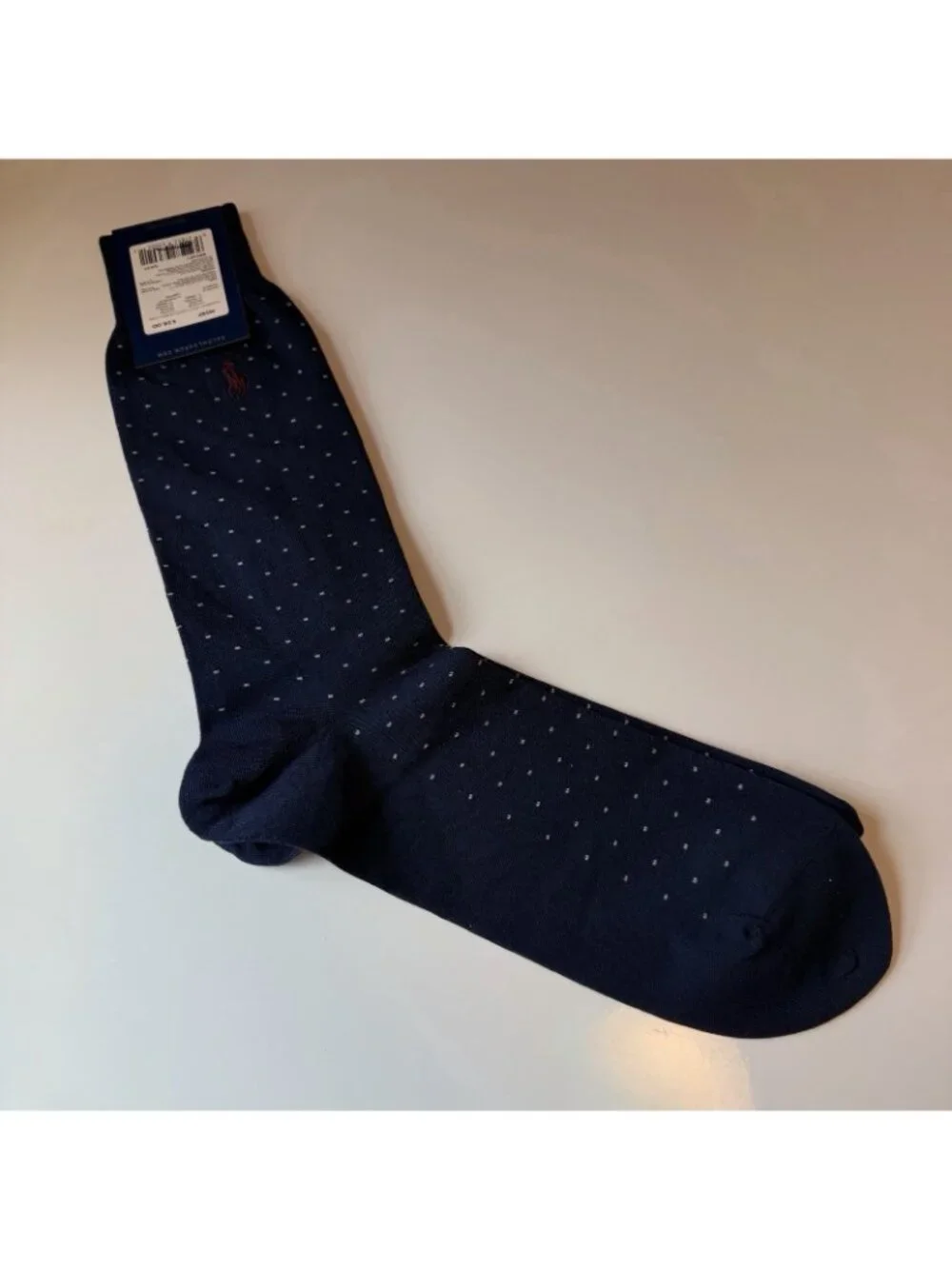 Polo Ralph Lauren Over The Calf Dress Socks Navy with Specks Size 10-13 NWT